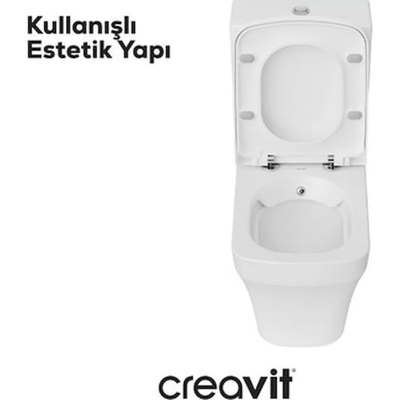 Beyaz Kanalsız Duvara Sıfır Klozet Takım ile Minimalizm