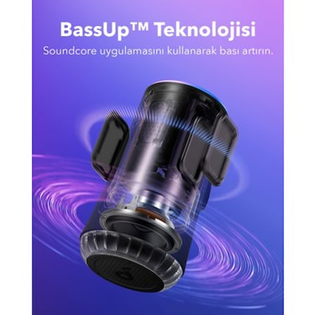 Anker Soundcore Glow Taşınabilir Hoparlör - 360° Ses Bluetooth Hoparlör - Senkronize Radyant Işık -