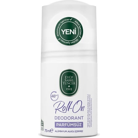 Parfümsüz Roll On Deodorant 75 ml, Hassas Ciltler İçin