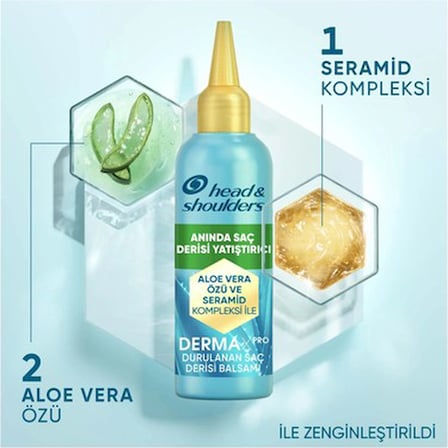 Anında Yatıştırıcı Durulanan Saç Derisi Balsamı, Aloe Vera ve Seramid