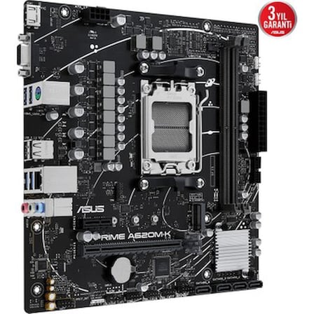 ASUS PRIME A620M-K AMD A620 AM5 DDR5 6400 HDMI, Analog M2 USB3.2 AURA RGB