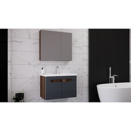 Wons Wıns Aizanoi 80 cm Antrasit/Barok Banyo