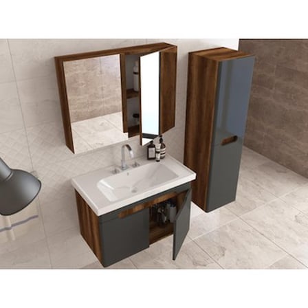 Wons Wıns Aizanoi 80 cm Antrasit/Barok Banyo
