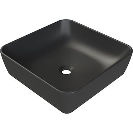Mat Siyah Lavabo, 46x46 cm ve Modern Görünüm