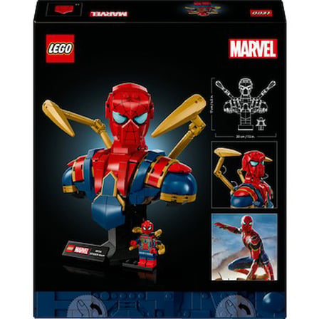 Lego® ǀ Marvel Iron Örümcek Adam Büstü 76326 – Yetişkinler Için Koleksiyonluk ve Dekoratif Model