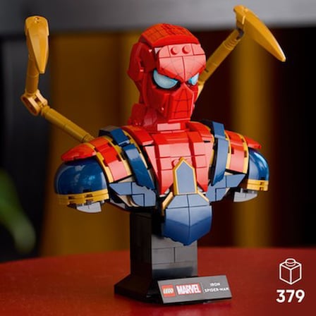 Lego® ǀ Marvel Iron Örümcek Adam Büstü 76326 – Yetişkinler Için Koleksiyonluk ve Dekoratif Model