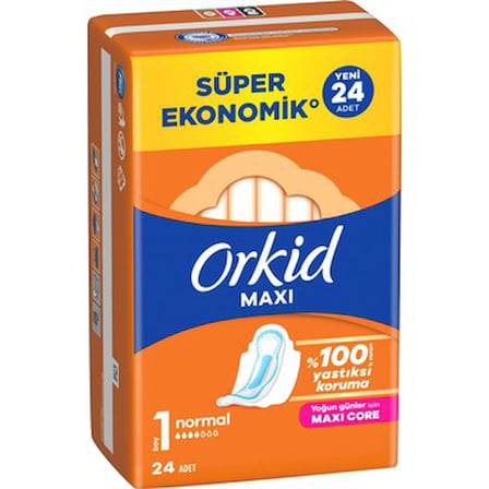 24 Adet Sızıntı Önleyici Teknolojiye Sahip Hijyenik Ped, Güvenli Kullanım