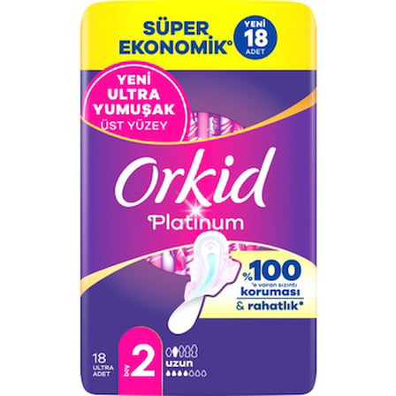 Uzun Boy 18 Adet Hijyenik Ped, Süper Ekonomik Paket