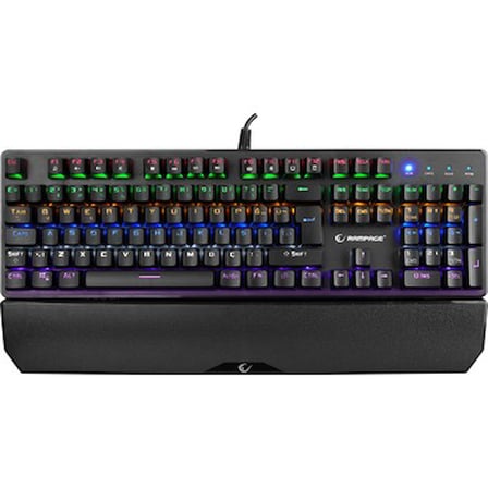 Siyah Rainbow Aydınlatmalı Mekanik Gaming Klavye