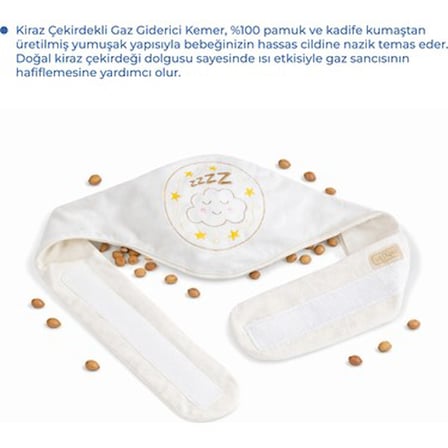 Ekru Kiraz Çekirdekli Kemer, Uzun Süre Isı Koruma Özelliği ile Bebekler İçin