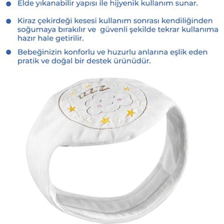 Ekru Kiraz Çekirdekli Kemer, Uzun Süre Isı Koruma Özelliği ile Bebekler İçin