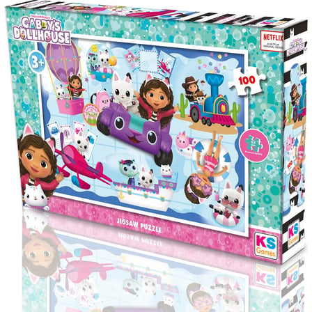 100 Parça Gabby's Dollhouse Eğlenceli Oyun Seti