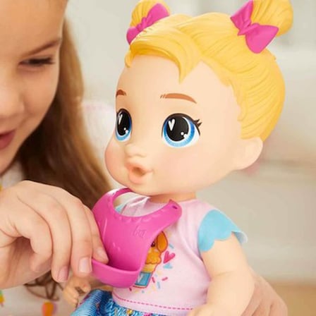 Baby Alive Tatlı Atıştırmalıklar Zamanı Harper Bebek Pembe Renk Dondurma Desenli Eğlenceli