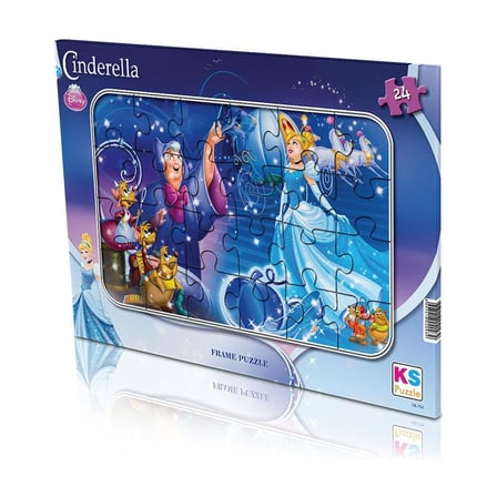 Cinderella Temalı 24 Parça Puzzle - Eğlenceli Yapı Seti