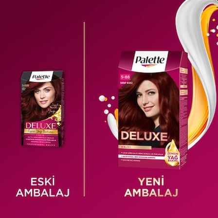 Saç Boyası Bakım Seti, Zengin Yağ Bakımı ile 5-88 Renk