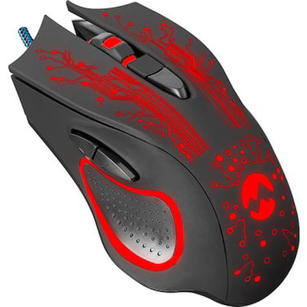 3200 DPI Oyuncu Mouse, Siyah Tasarım