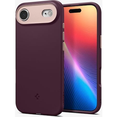 Spigen iPhone Air ile Uyumlu MagSafe Kılıf Nano Pop Mag Fit Kaymaz Silikon Bordo Kapak - ACS09932