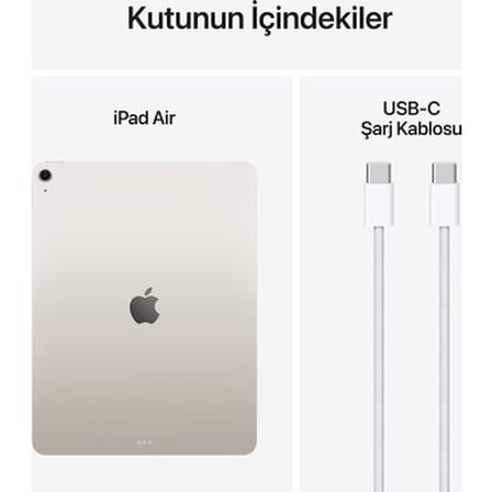 Apple iPad Air M3 13" 128GB Wi-Fi Yıldız Işığı