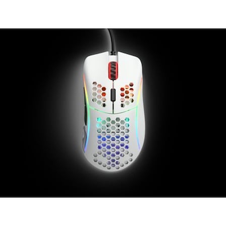 Mat Beyaz RGB Kablolu Oyuncu Mouse, Yüksek Performans ve Ergonomik Tasarım