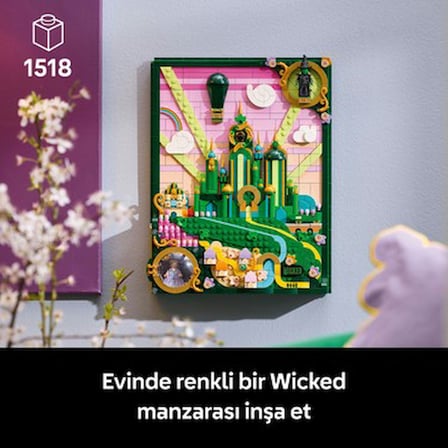 Lego® Wicked Emerald City Duvar Tablosu 75685 - Yetişkin Kadınlar ve Erkekler Için Minifigür Içeren
