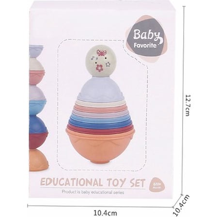 Kombinasyon Seti ile Denge Kulesi ve Banyo Oyuncağı Eğlencesi