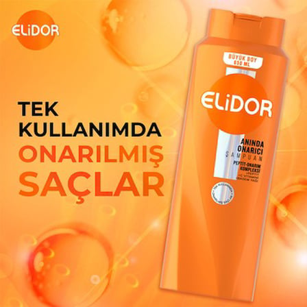 Anında Onarıcı Şampuan - 650 ml Vitamin C ve Keratin İçerir