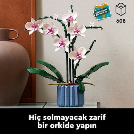 Yapay Bitki Seti, 5 Yaprak ve 2 Kök ile Dekoratif Kullanım