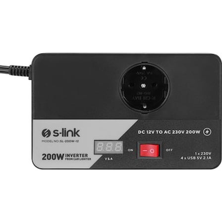 DC12V-AC230 Güç Çakmağı, 200W Kapasite ile Kullanım Kolaylığı