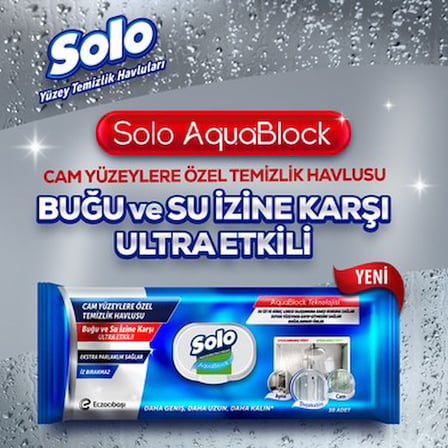 Cam Yüzeyler İçin Özel Temizlik Havlusu, 30 Adet