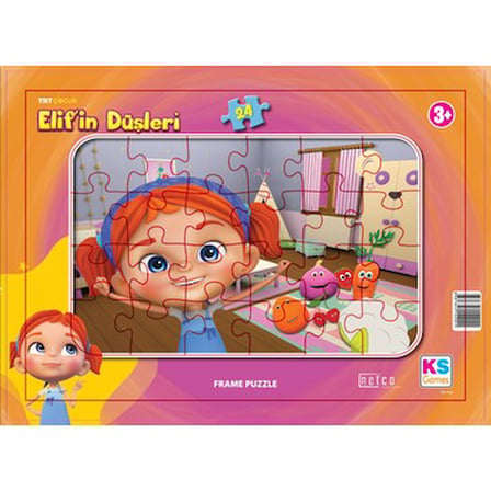 Elif'in Düşleri 24 Parça Frame Puzzle, Eğlenceli Oyun