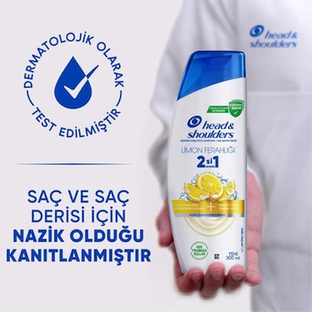 300 ml Limon Ferahlığı Sağlayan 2'si 1 Arada Şampuan