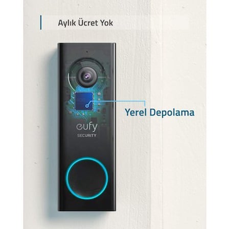 Anker Eufy Security Kablosuz Kapı Zili 1080p Dahili Bataryalı - E8220 (Anker Türkiye