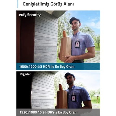 Anker Eufy Security Kablosuz Kapı Zili 1080p Dahili Bataryalı - E8220 (Anker Türkiye