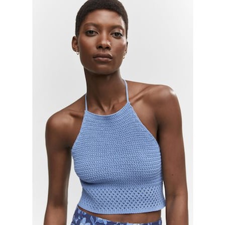 Mango Halter Yaka Tığ İşi