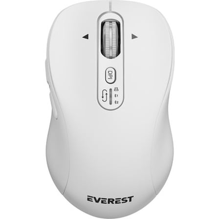 Kablosuz Mouse, 3000 DPI Hız ve Beyaz Tasarım