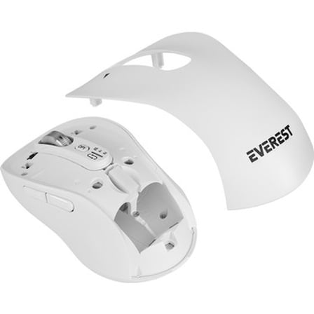 Kablosuz Mouse, 3000 DPI Hız ve Beyaz Tasarım