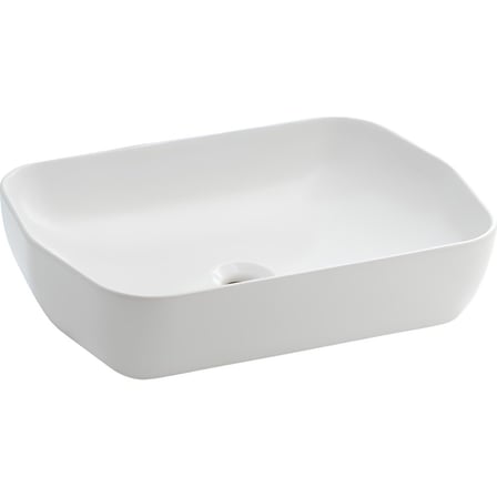 Parlak Beyaz Lavabo 55 cm, Modern ve Kaliteli Malzeme