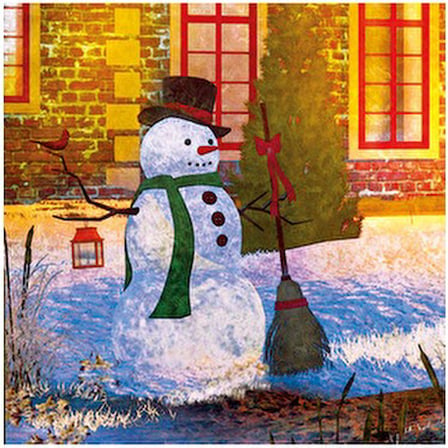 1000 Parça Renkli Kış Temalı Festive Mansion Puzzle