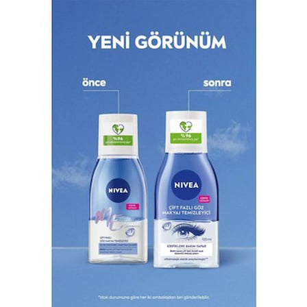 125ml Suya Dayanıklı Göz Makyaj Temizleyici, Biotin ile Bakım