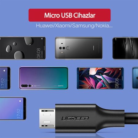 Nikel Kaplama USB Kablo, 1.5 Metre Uzunluk ile