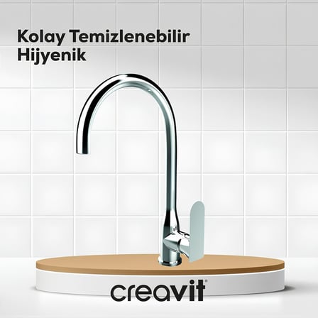 Creavit Pure Krom Mutfak Eviye Bataryası