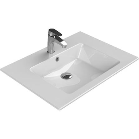 71 cm Etajerli Turkuaz Seramik ile Modern Tasarım