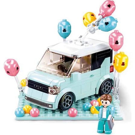 Mını Handcraft Party Car Mavi Renkli Eğlenceli Oyun Aracı