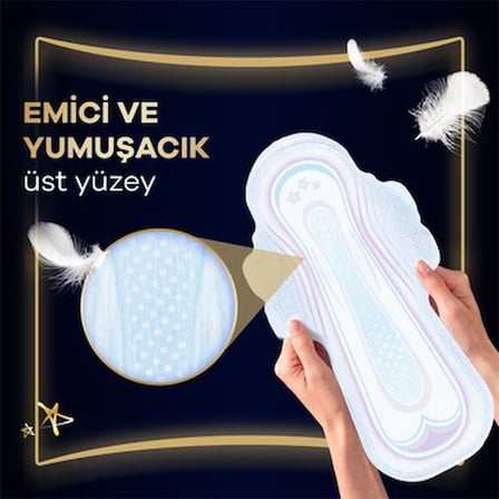 16 Adet Gece Kullanımı için Extra Hijyenik Ped, Süper Ekonomik