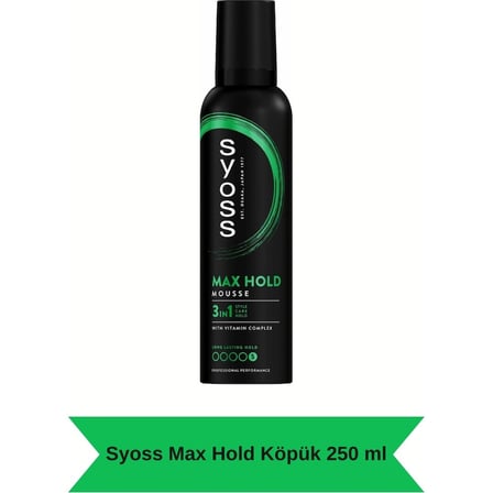 Ekstra güçlü tutuş sağlayan saç köpüğü, 250 ml