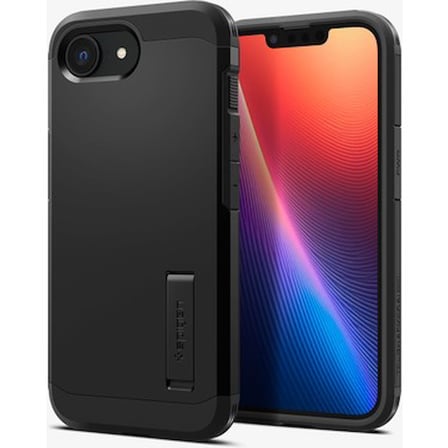 Spigen iPhone 17e / 16e ile Uyumlu MagSafe Kılıf Tough Armor Mag Fit Stand özellikli Çift Katmanlı
