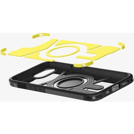 Spigen iPhone 17e / 16e ile Uyumlu MagSafe Kılıf Tough Armor Mag Fit Stand özellikli Çift Katmanlı