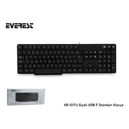 Everest KB-517UF Siyah USB Kablolu Standart F