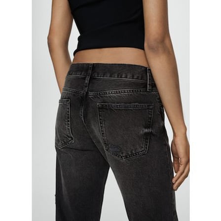 Düşük Bel Yırtık Kadın Jean, Rahat Kesim ve Modern Stil