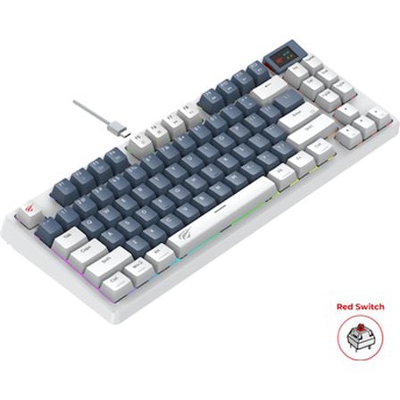 RGB Mekanik Klavye, 1.06 inç TFT-LCD Ekran ile Oyun İçin